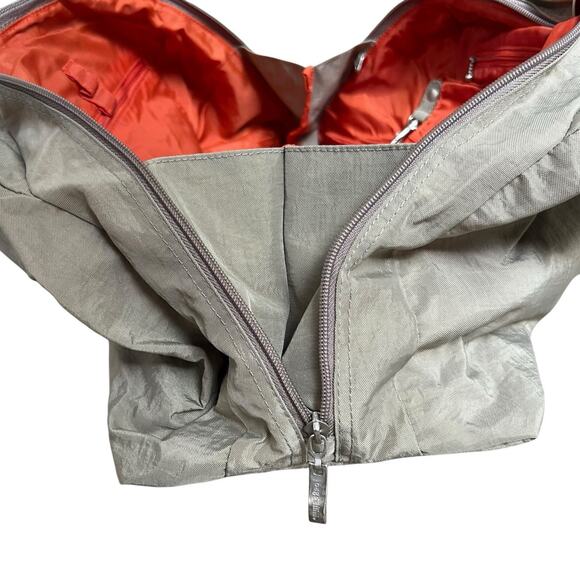 Baggallini Beige Tan Nylon Tote Travel Bag Multi Compartment Medium - Picture 5 of 16